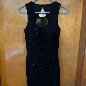 Sexy Little Black Sequin Dress, sz 5